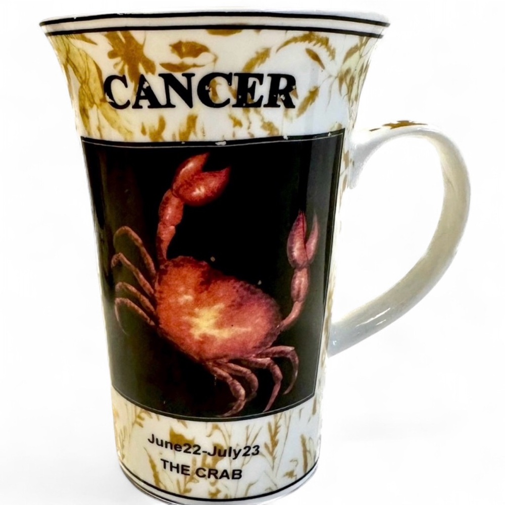 ♋️ Cancer Zodiac Astrology Mug Vintage